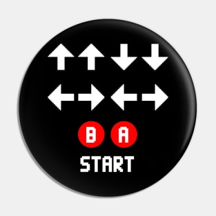 Konami Code Pin