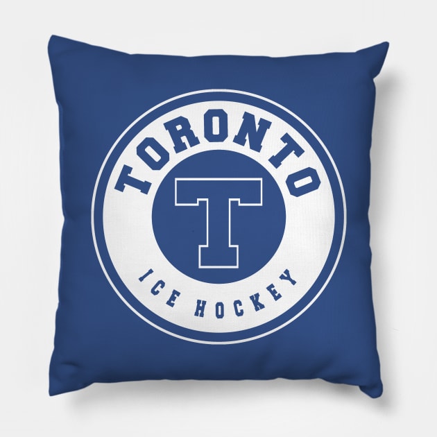 Toronto ice hockey Pillow by BVHstudio