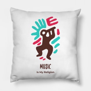 Music Is My Religion Pillow
