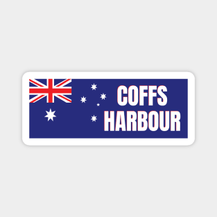 Coffs Harbour City in Australian Flag Magnet