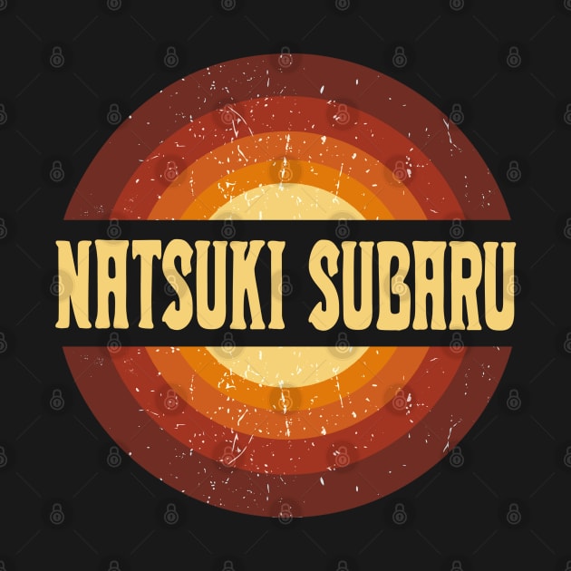 Vintage Proud Name Subaru Anime Gifts Circle by Amir Dorsman Tribal