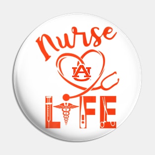 Auburn Tigers Nurse Life  Apparel Pin