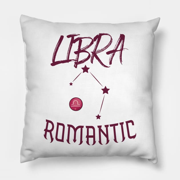 Libra Romantic Pillow by KrasiStaleva