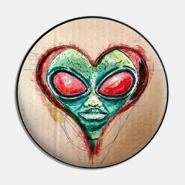 Planet X Aliens UFO Invasion Pin by PlanetMonkey