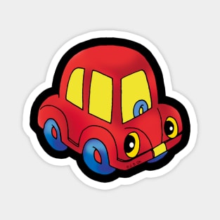 cute red car Magnet