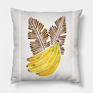 Sepia Bananas Pillow