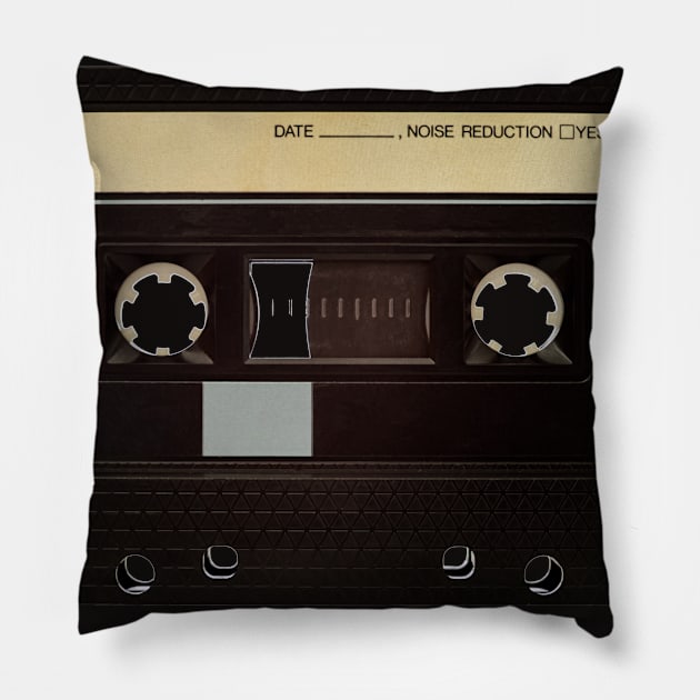 Retro audio cassette. Music Pillow by EvgeniiV