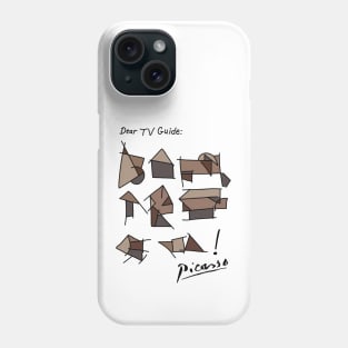 Picasso TV Guide Letter Phone Case