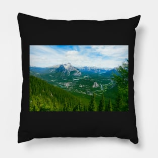 The Rocky mountains on a spring day Pillow