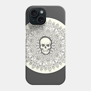 Filigree Skull Mandala Phone Case