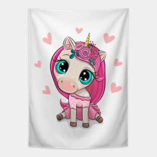 Cute Unicorn Tapestry