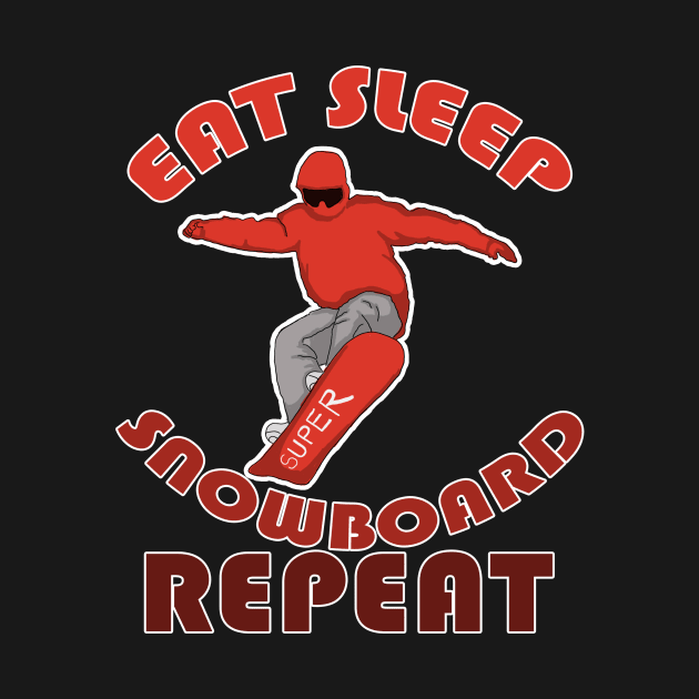 Eat Sleep Snowboarding Repeat by navod