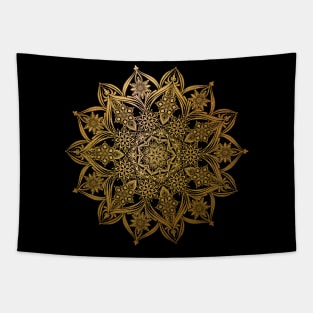 Gold mandala Tapestry