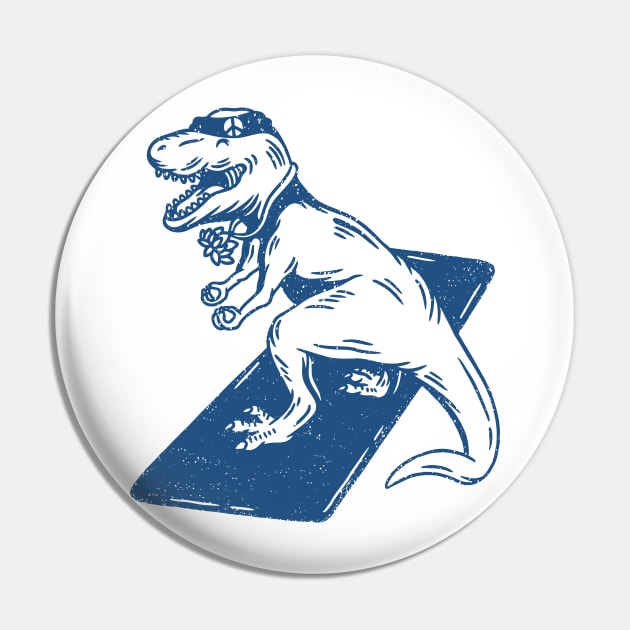 Yoga T-Rex Pin by Shankara