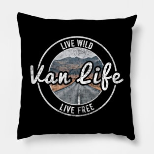 Van Life Retro Vintage Pillow