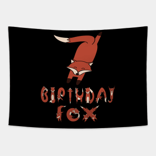 7th Birthday Fox Lover 7 Years Old Boys And Girls Party product Tapestry