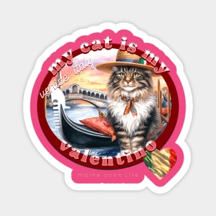 My Cat Is My Valentino Maine Coon Life 46M Magnet