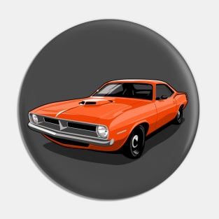 1970 Plymouth Barracuda in Vitamin C Pin