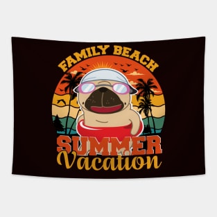 Summer beach PUG Tapestry