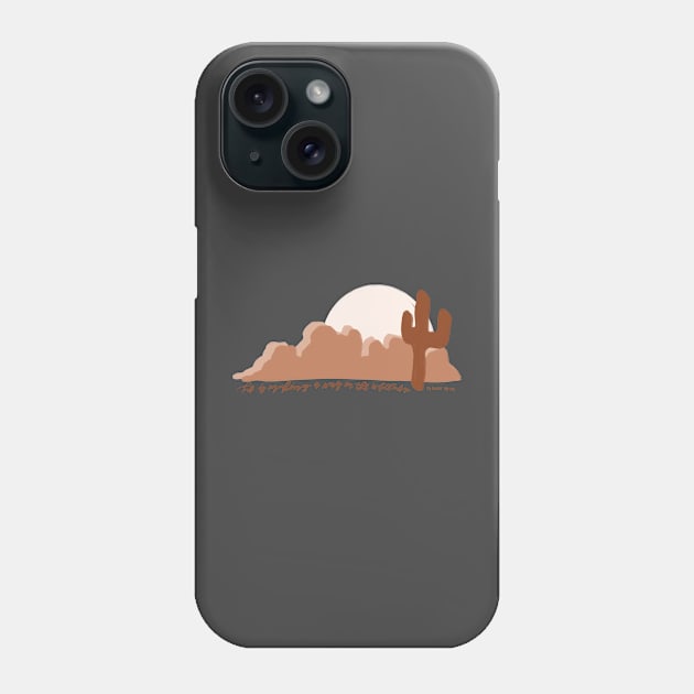 "he is making a way in the wilderness" isaiah 43:19 bible verse desert landscape Phone Case by andienoelm