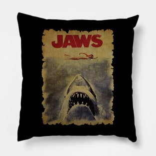 vintage Jaws Pillow