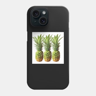 Watercolor Pineapples Tropical Fruit Phone Case