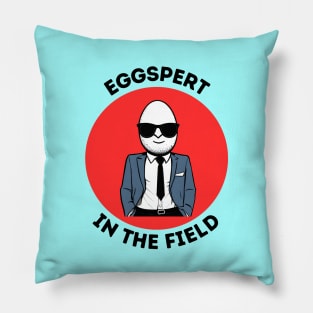 Eggspert In The Field | Egg Pun Pillow