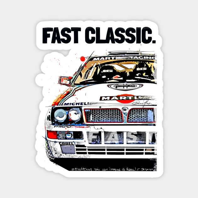 Lancia Delta art Magnet by Woohoo