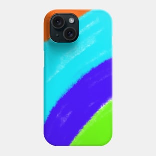 Blue Red green watercolor painting Phone Case