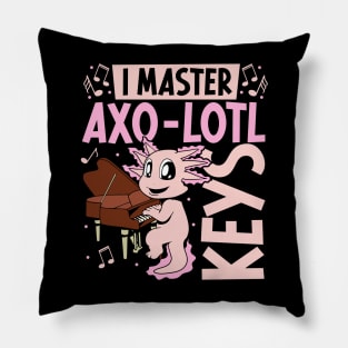 Axolotl at the piano Pillow