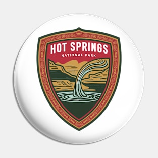 US National Park Hot Springs Arkansas Pin