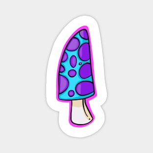 Blue spotty mushroom Magnet