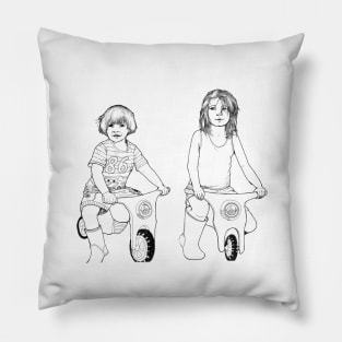 Kids on Bikes Pillow