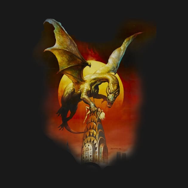 Q - The Winged Serpent by VHS Retro T-Shirts