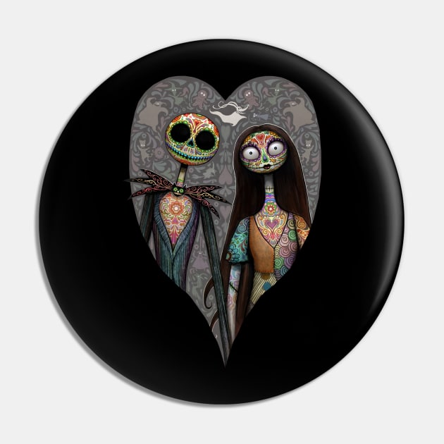 Nightmare Sugar Skulls Pin by nszerdy