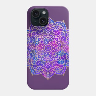 Purple and Gold Mandala Phone Case