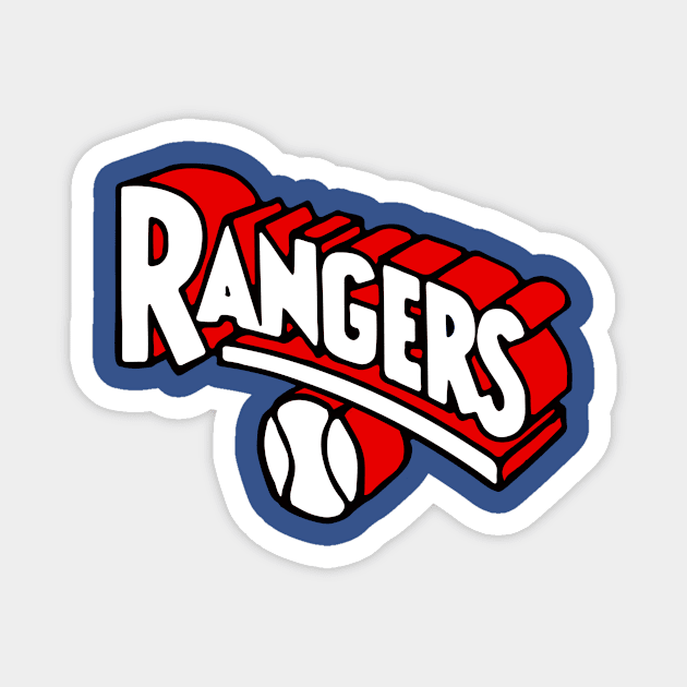 Mighty Rangers Magnet by Throwzack