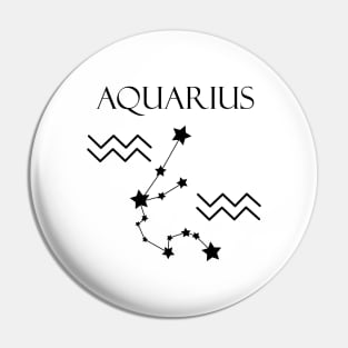 Aquarius Zodiac Horoscope Constellation Sign Pin