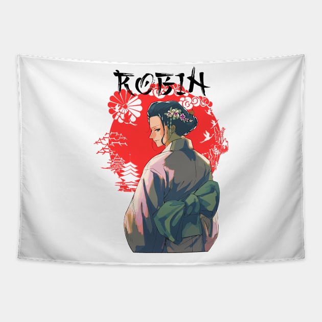 Nico Robin Kimono One Piece Tapestry by KDungUniversal