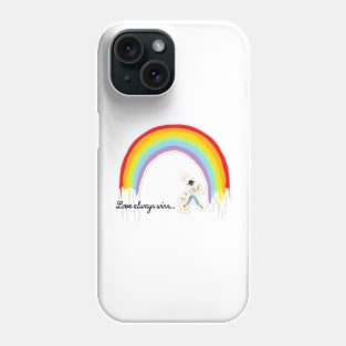 Love Always Wins Rainbow Phone Case