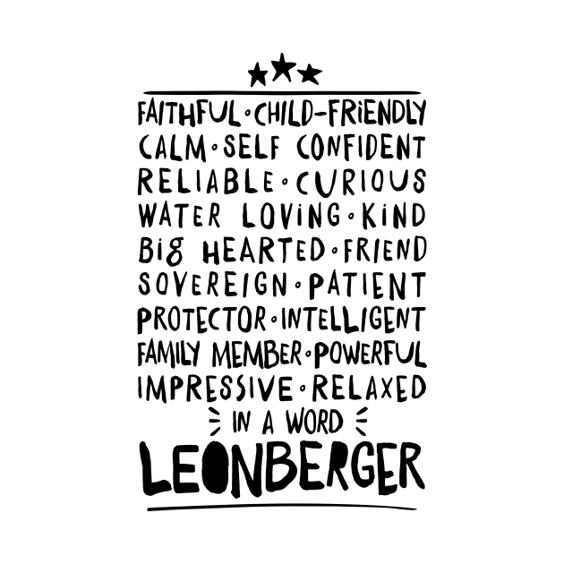 Leonberger Dog Character Traits black by emmjott