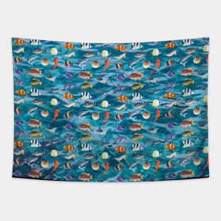 Fish Pattern Tapestry