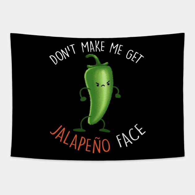 Jalapeno Face Tapestry by tommartinart