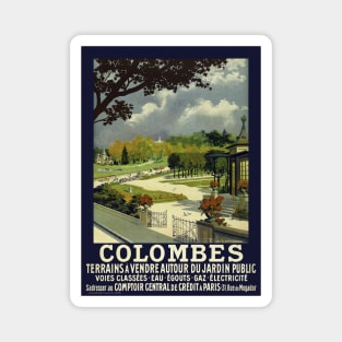 Colombes France Vintage Poster 1914 Magnet