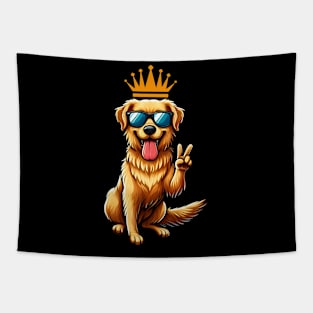 Golden retrievers, kings of cuddles and sunshine Tapestry