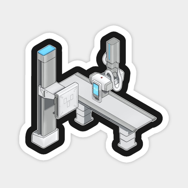 X-ray isometric illustration Magnet by daddymactinus