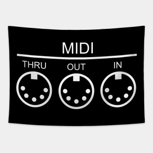 Midi Ports (White) Tapestry