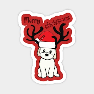 doggy cristmas Magnet