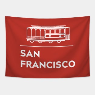 San Francisco Trolley Car Tapestry