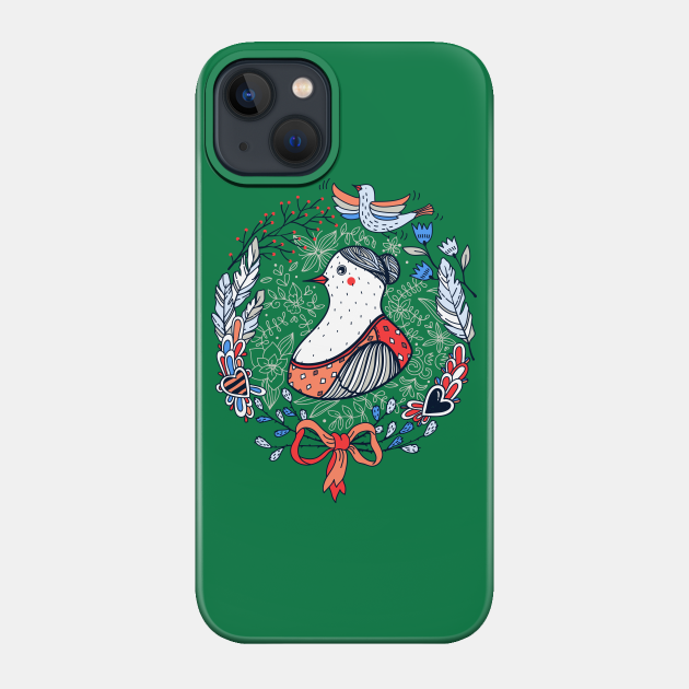 Bird Portrait - Dove - Phone Case